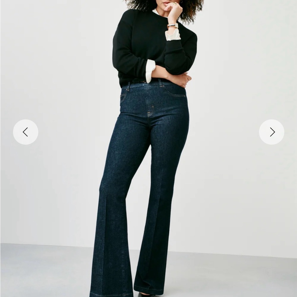 SPANX Dark Blue Flare Jeans